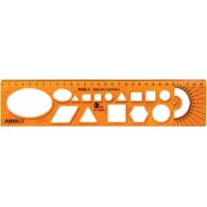 Optima Шаблонна линийка OPTIMA оранжева 30cm 53006 (53006)