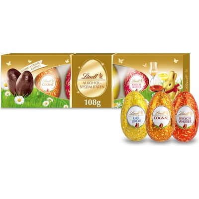 Lindt Vajíčka plněná likérem mix 108 g – Zboží Dáma