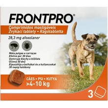 Frontpro 28 mg žuvacie tablety pre psy 4 - 10 kg 1 x 3 ks