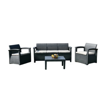 Garden Point Комплект градински мебели Reno 5 Garden Point антрацит техноратан (GAP1604)