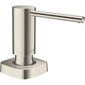 Hansgrohe Дозатор за перилен препарат Hansgrohe A71, сив, матиран (40468800) Мивка за вграждане
