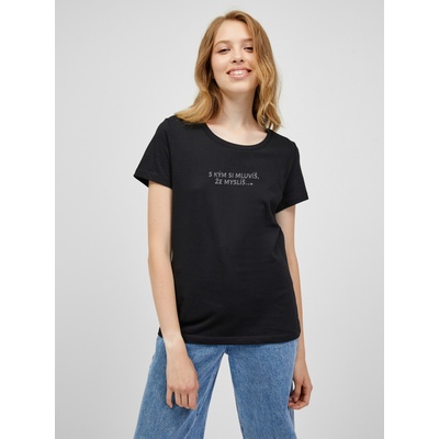 ZOOT. Original Черна дамска тениска ZOOT. Original С кого си говориш, че мислиш ZOOT. Original | Cheren | ЖЕНИ | XS