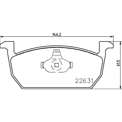 Sada brzdových destiček, kotoučová brzda BREMBO P 85 167