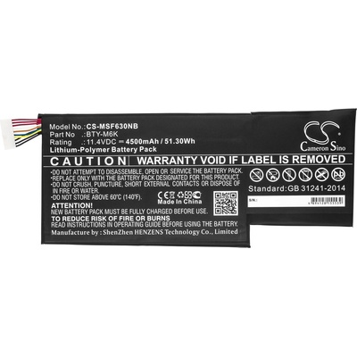 Cameron Sino Батерия за лаптоп MSI GF63 , GF75, GS63, GS73 BTY-M6K LiPo 11.4V 4500 mAh CAMERON SINO (CS-MSF630NB)