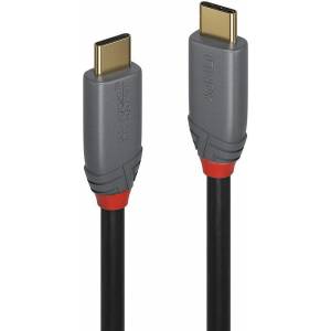 Lindy Кабел Lindy, от USB-C(m) към USB-C(m), 1m, 100W, черен (LNY-36901)