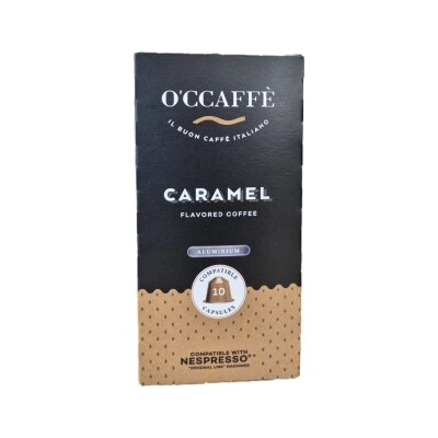 O'CCAFFÉ Kapsle pro Nespresso Caramel hliník 10 porcí