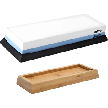 HARAHU Шлифовъчен камък с бамбукова основа и ъглов водач - 2000 / 5000 kp37740 (37740)