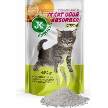 JK ANIMALS Citrus Absorber pohlcovač zápachů s vůní citrusů 450 g
