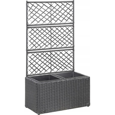 VidaXL Květináč 58 x 30 x 107 cm plast černý