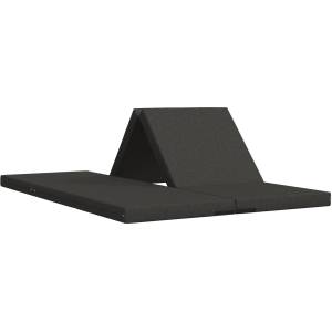 vidaXL Сгъваем диван легло 140 x 67 x 15 см Тъмносиво (900269)