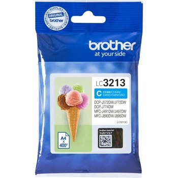 Brother Оригиална касета за мастило Brother LC-3213C Синьо-зелен