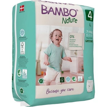 Bambo Nature Pants 4 L 7-14 kg 20 ks