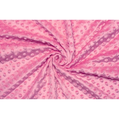 Minky fleece - Růžová