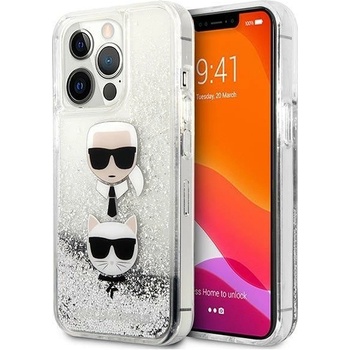 KARL LAGERFELD Калъф Karl Lagerfeld KLHCP13LKICGLS, за iPhone 13 Pro / 13 6.1", сребрист (KF000868-0)