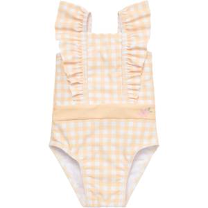 Little Dutch Цял бански с UV 50+ защита Little Dutch Sunshine Checks - С къдрички, 62-68 cm, 2-6 м (CL24048132)