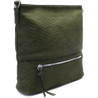 Tmavě zipová crossbody kabelka Lukia zelená