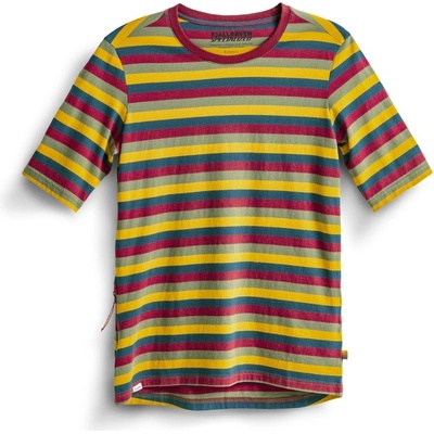 FJÄLLRÄVEN Cotton Striped T-shirt W Flag Stripe