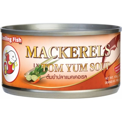 Smiling Fish Smažená makrela v Tom Yum polievke 170 g