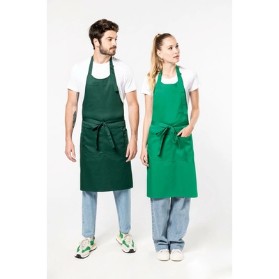 Kariban Zástěra Sommelier K890 s laclem COT20K89052099-kelly green