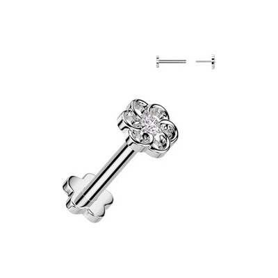 Šperky4U piercing do brady Push In labreta titan TIT1413-1208