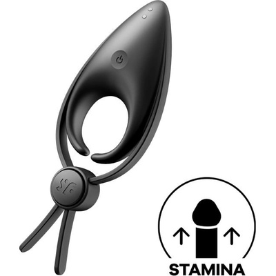 Satisfyer вибриращ черен пръстен за пенис Satisfyer Sniper