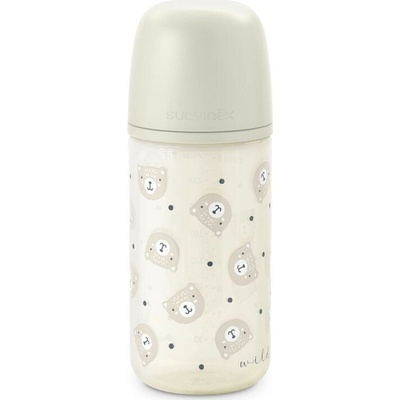 Suavinex fľaša sklenená Wild & Free fyziologická SX Pro SF krémová 240 ml