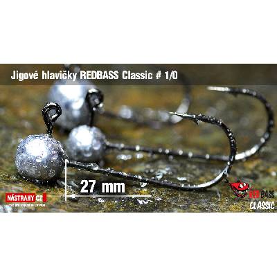 NASTRAHY.cz Jigová hlavička REDBASS Classic #1/0 27 mm 5 g 5 ks