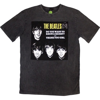 The Beatles Риза VJ Secret Sleeve Stone Wash Unisex Charcoal Grey L (BEATSTNW630MC03)