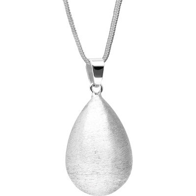 Медальон за бременни Бола - в сребристо във форма на капка (vo605+bola-necklace402)