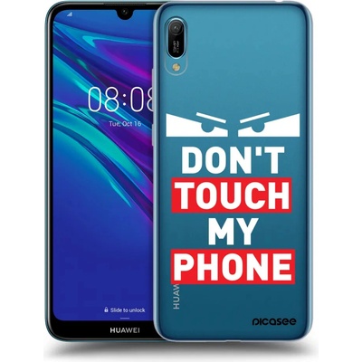 Púzdro Picasee silikónové Huawei Y6 2019 - Shadow Eye - Transparent čiré