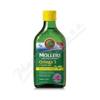 Möller's Omega 3 olej citronová příchuť 250 ml