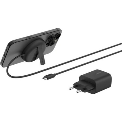 Belkin boostcharge pro настолно зарядно устройство 15 w, стойка + мрежово зарядно устройство, ЧЕРНО wia011kqbk (wia011kqbk)