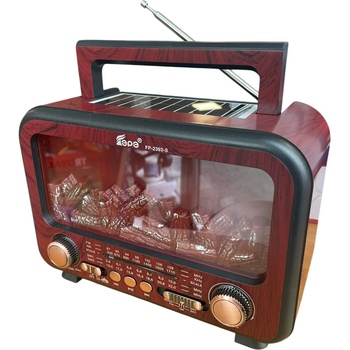 Foxgood Портативно соларно радио FP-2393S - Bluetooth, FM радио, МP3 плеър, USB и SD card (3034)