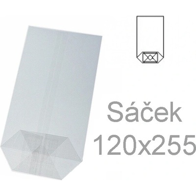 Sáček tatrafán 120 x 255/100ks, křížové dno