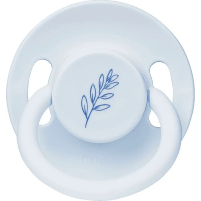 Wee Baby Каучукова залъгалка Wee Baby - Baby Pure, 0-6 месеца, синя (698)