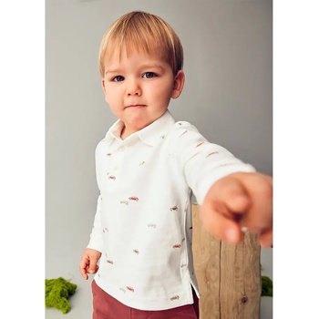 MAYORAL Риза дълъг ръкав принт коли за бебе момче Mayoral