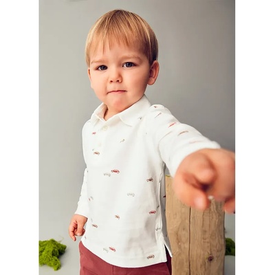 MAYORAL Риза дълъг ръкав принт коли за бебе момче Mayoral