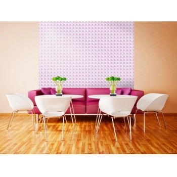 DIMEX ART s. r. o Луксозна флизелинова тапета лилави кубчета, образуващи звезда