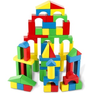 Melissa & Doug Дървени блокчета Melissa and Doug 100 броя