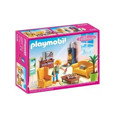 PLAYMOBIL Комплект Плеймобил 5308 - Всекидневна с камина - Playmobil, 291253