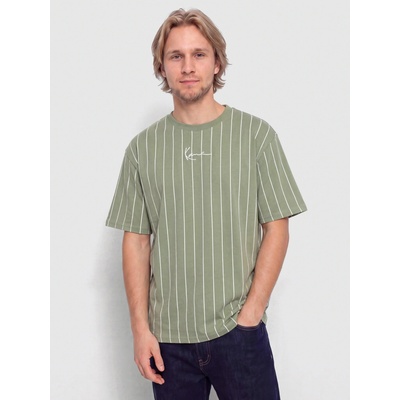 Karl Kani Small Signature Pinstripe green