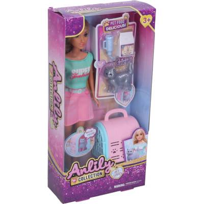 Anlily Bábika s mačkou 30cm