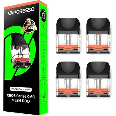 Vaporesso XROS Corex 3.0 pod cartridge 2 ml 0,6 ohm 4 ks