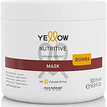 Image 1 of Yellow Nutritive Маска за суха коса с арганово и кокосово масло 500мл