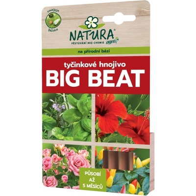 Nohel Garden Hnojivo NATURA BIG BEAT tyčinkové na prírodnej báze 12 ks