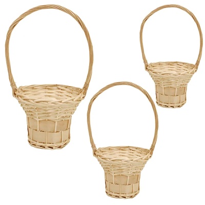 Комплект от кошници за яйца в кафяво, кръгли (К85963)