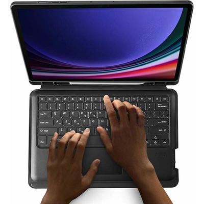 Dux Ducis Case DK Foldable s bezdrôtovou klávesnicou na Samsung Galaxy Tab S10 Plus/S9 Plus/S9 FE Plus Black T299402