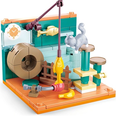 Sluban B0919C Rybářský kout s kočkou