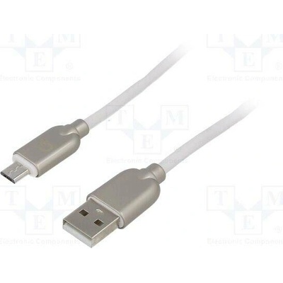 Gembird CC-USB2R-AMMBM-2M-W USB 2.0 USB A vidlice USB B micro vidlice