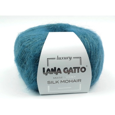 Lana Gatto pletací příze mohér hedvábí SILK MOHAIR mořská modrá